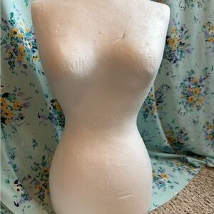 Miniature White Mannequin Foam Torso vintage used crafts